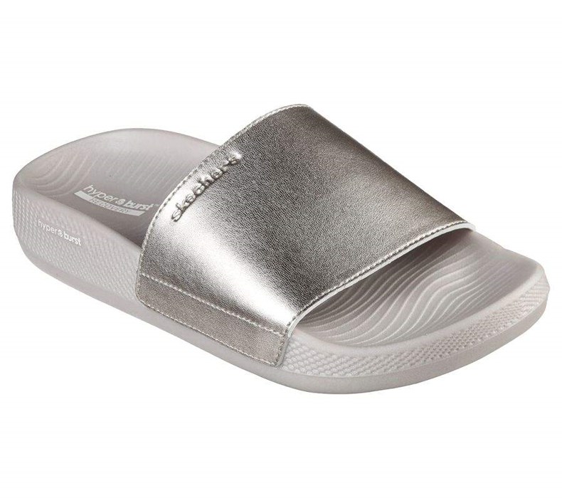 Dámské Sandály Skechers Hyper Pantofle - Shine On Zlaté | ITAXJZL-86