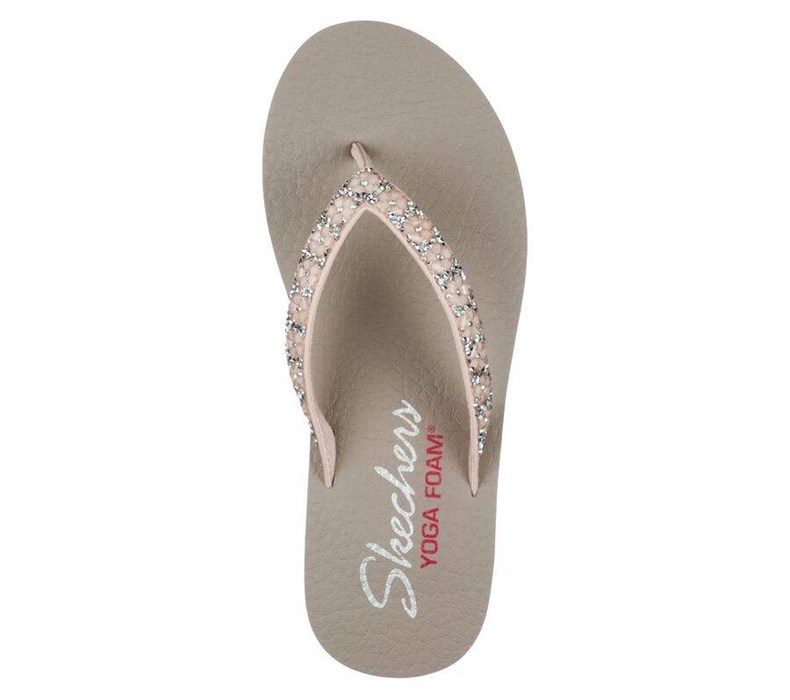 Dámské Sandály Skechers Meditation - Daisy Delight Světle Růžové | DUFHXNP-31