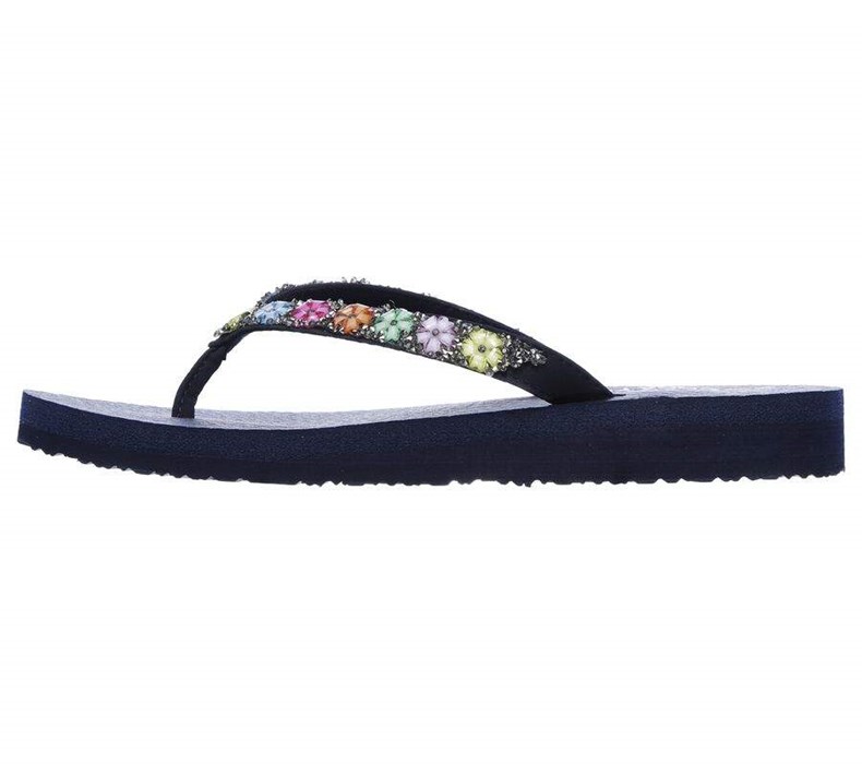 Dámské Sandály Skechers Meditation - Daisy Delight Tmavě Blankyt | RSFDHUL-65