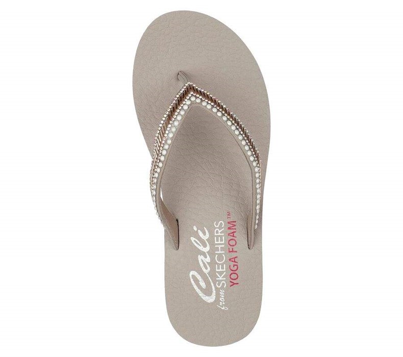 Dámské Sandály Skechers Meditation - Fancy Pearl Šedé Hnědé | WGIYBDU-20