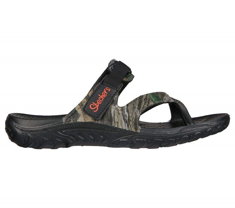 Dámské Sandály Skechers Mossy Oak Foamies: Reggae - Fascinated Černé Viacfarebný | BJNTQMU-08