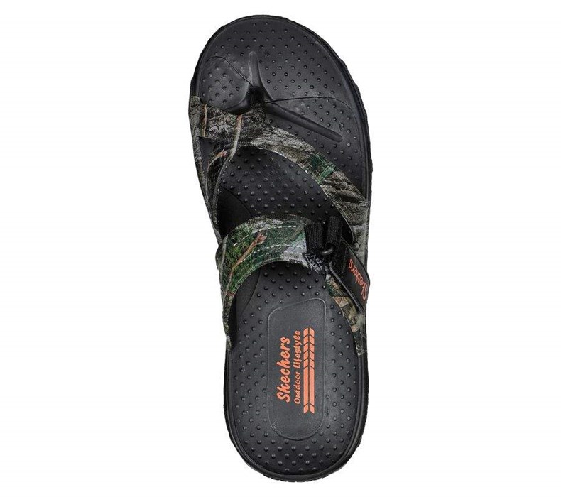 Dámské Sandály Skechers Mossy Oak Foamies: Reggae - Fascinated Černé Viacfarebný | BJNTQMU-08