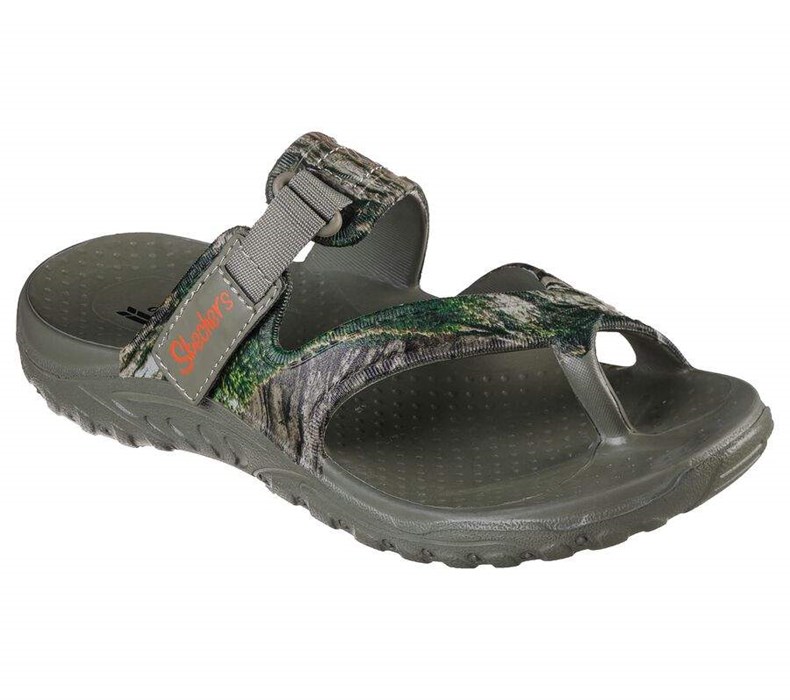 Dámské Sandály Skechers Mossy Oak Foamies: Reggae - Countrified Olivy Zelené Viacfarebný | RKYQOXZ-98