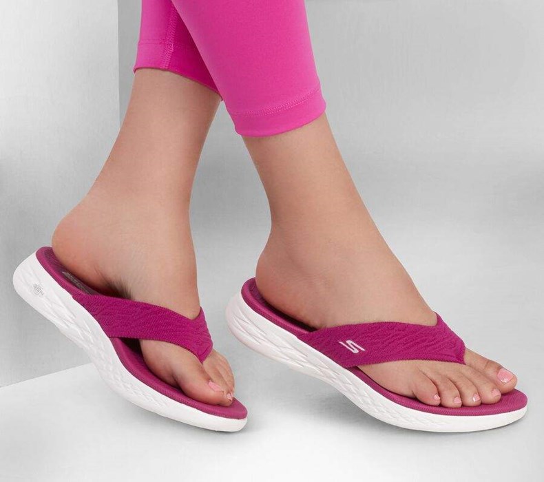 Dámské Sandály Skechers On-the-GO 600 - Sunny Fuchsie | GAUEHRB-13