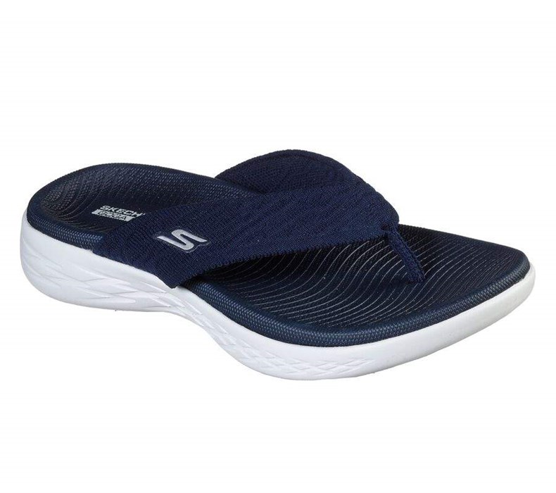 Dámské Sandály Skechers On-the-GO 600 - Sunny Tmavě Blankyt | ZQMKRLU-53