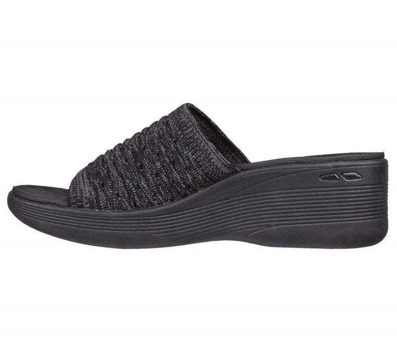 Dámské Sandály Skechers Pier-Lite - My Wish Černé | VZAQIML-60