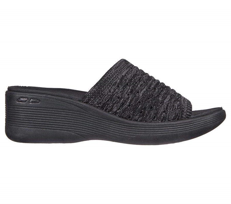 Dámské Sandály Skechers Pier-Lite - My Wish Černé | VZAQIML-60