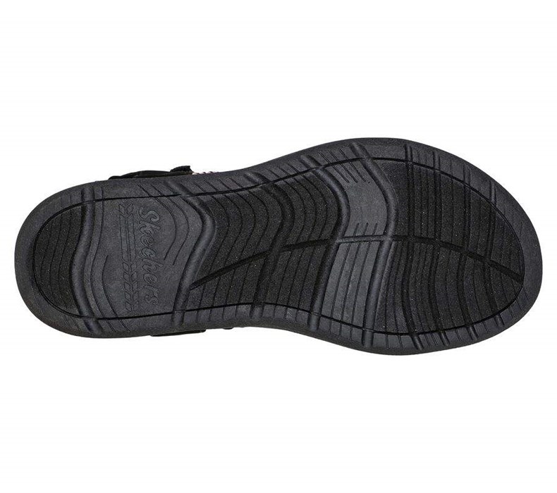 Dámské Sandály Skechers Reggae-Lite - Beachy Sunrise Černé Světle Růžové | PCUMZSG-42