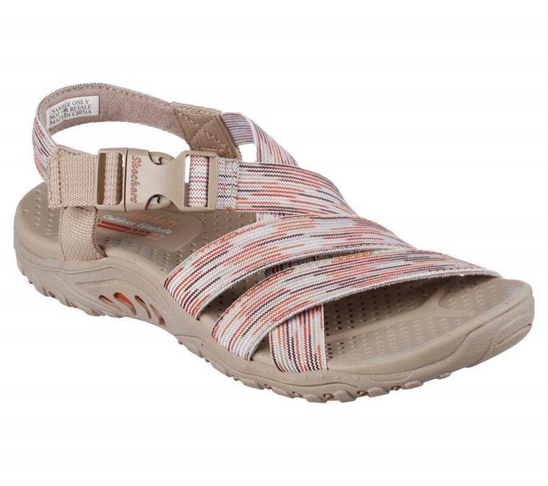 Dámské Sandály Skechers Reggae - Vivid Cosmos Šedé Hnědé Koralove | JOTESZA-80