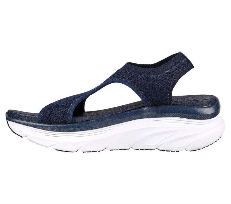 Dámské Sandály Skechers Relaxed Fit: D'Lux Walker - Retro Sun Tmavě Blankyt | IDCSTEY-58