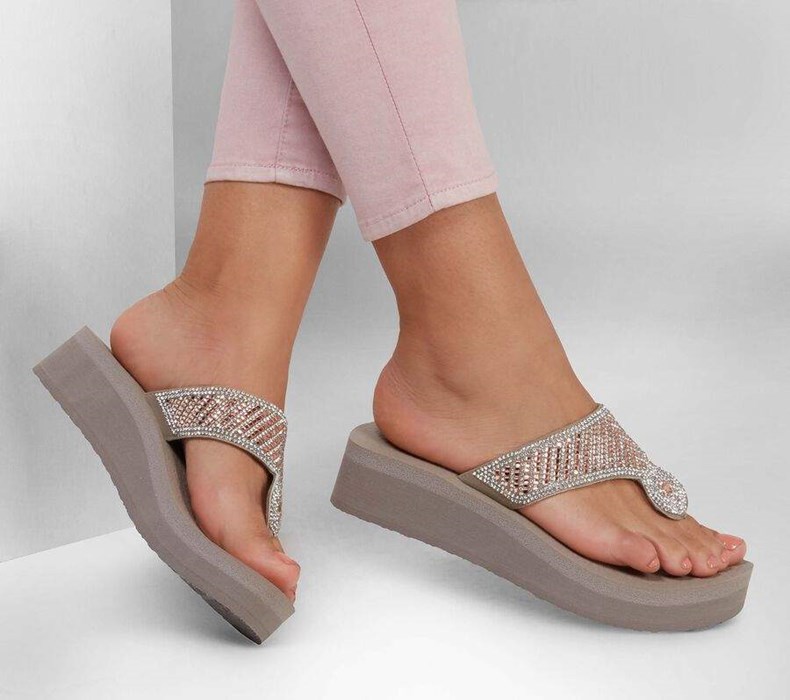 Dámské Sandály Skechers Vinyasa - Glamour On Šedé Hnědé | TKLXHCM-54