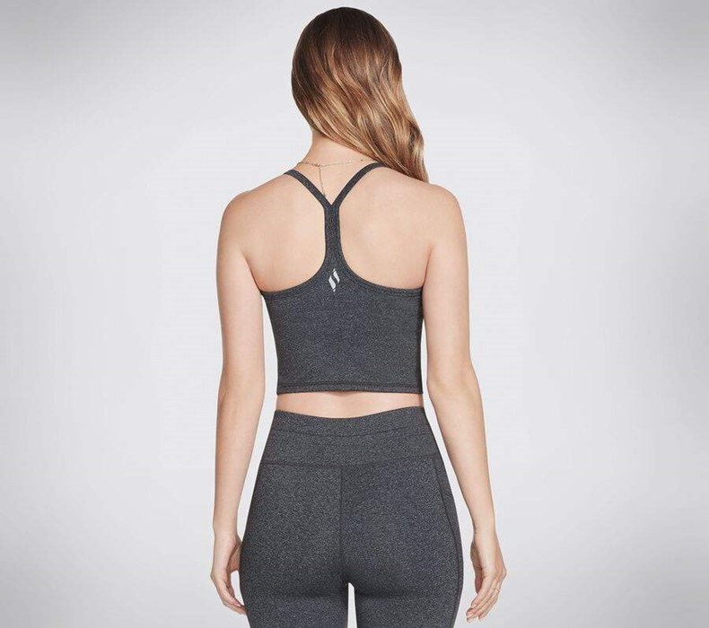 Dámské Sportovní Podprsenky Skechers Apparel GOFLEX Luxe Crop Bra Šedé | AYMVIQX-19