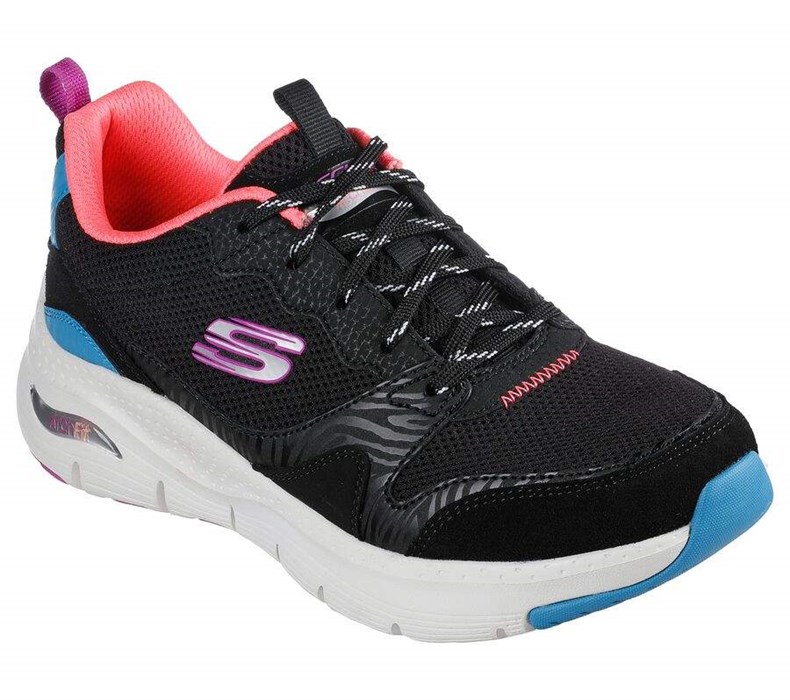 Dámské Tenisky Skechers Arch Fit - Vista View Černé Viacfarebný | FWUTCAI-31