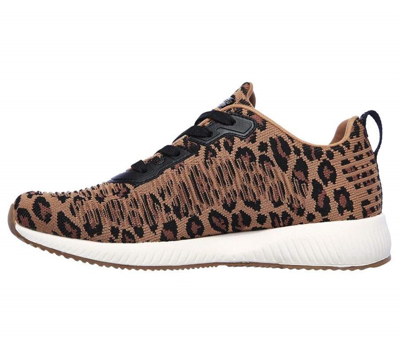 Dámské Tenisky Skechers BOBS Sportovní Squad - Mighty Cat Leopard | LIKEBJX-20