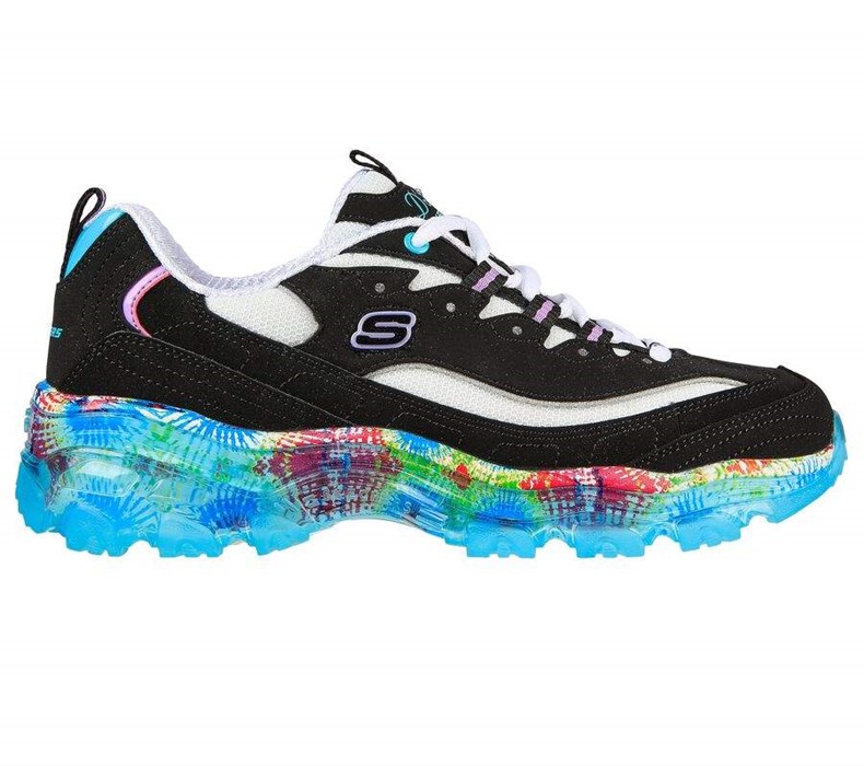 Dámské Tenisky Skechers D'Lites Crystal - New Streak Černé Viacfarebný | FIWQTAO-90