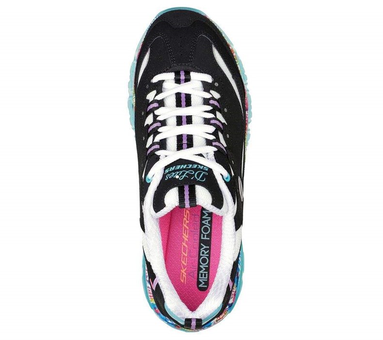 Dámské Tenisky Skechers D'Lites Crystal - New Streak Černé Viacfarebný | FIWQTAO-90