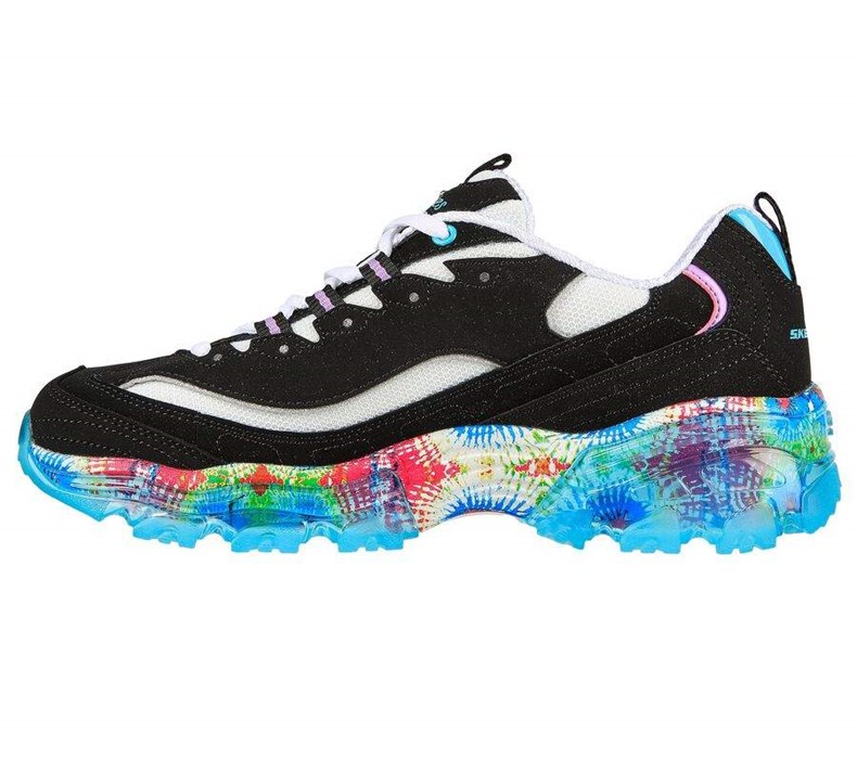 Dámské Tenisky Skechers D'Lites Crystal - New Streak Černé Viacfarebný | FIWQTAO-90