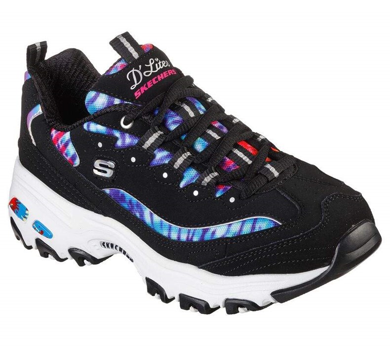 Dámské Tenisky Skechers D\'Lites - Summer Fiesta Černé Viacfarebný | IMHTNBY-21