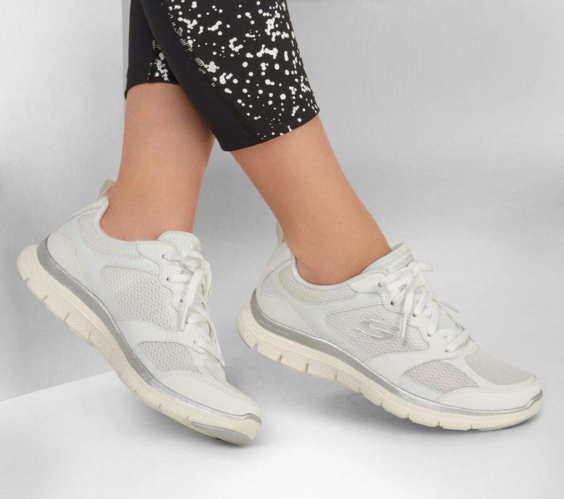 Dámské Tenisky Skechers Flex Appeal 4.0 - Active Flow Bílé | XVZKJQI-24