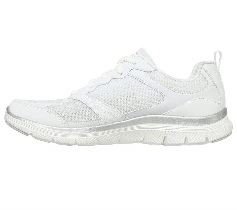 Dámské Tenisky Skechers Flex Appeal 4.0 - Active Flow Bílé | XVZKJQI-24