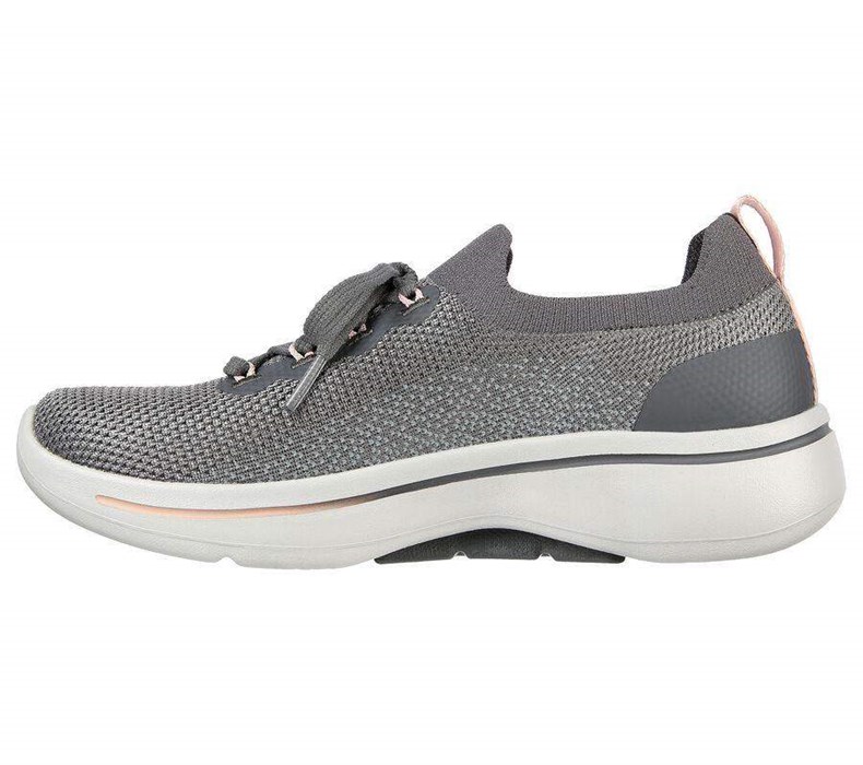 Dámské Tenisky Skechers GO WALK Arch Fit - Clancy Šedé Růžové | HPTSBCX-75