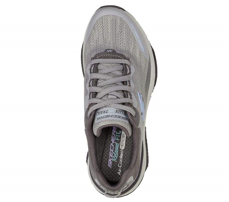 Dámské Tenisky Skechers Relaxed Fit: D'Lux Trailové Šedé | ZHXOPMG-62