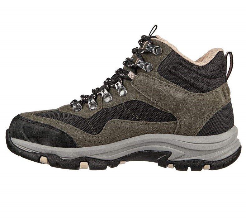 Dámské Trailové Boty Skechers Relaxed Fit: Trego - Base Camp Olivy Zelené Černé | GEDVWOX-58