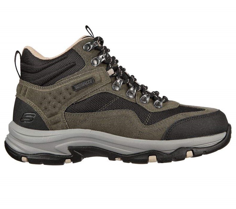 Dámské Trailové Boty Skechers Relaxed Fit: Trego - Base Camp Olivy Zelené Černé | GEDVWOX-58