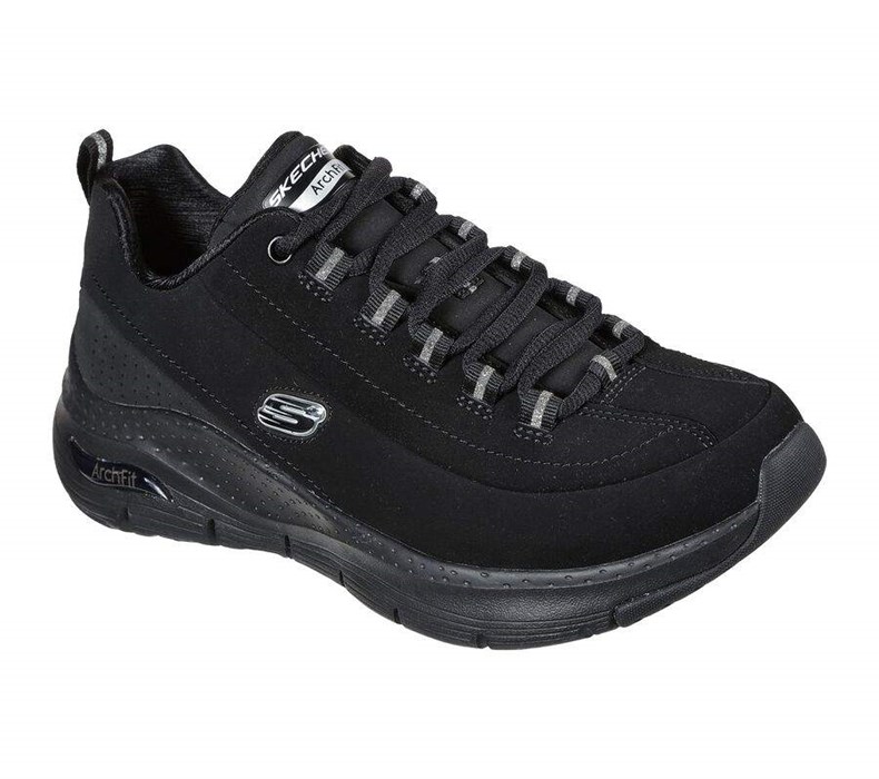 Dámské Trekové Boty Skechers Arch Fit - Metro Skyline Černé | GOCFEIN-26