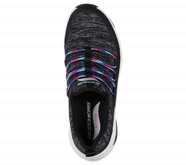 Dámské Trekové Boty Skechers Arch Fit - Rainbow View Černé Viacfarebný | GRVTKZU-23