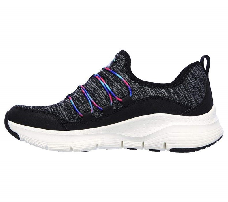 Dámské Trekové Boty Skechers Arch Fit - Rainbow View Černé Viacfarebný | GRVTKZU-23