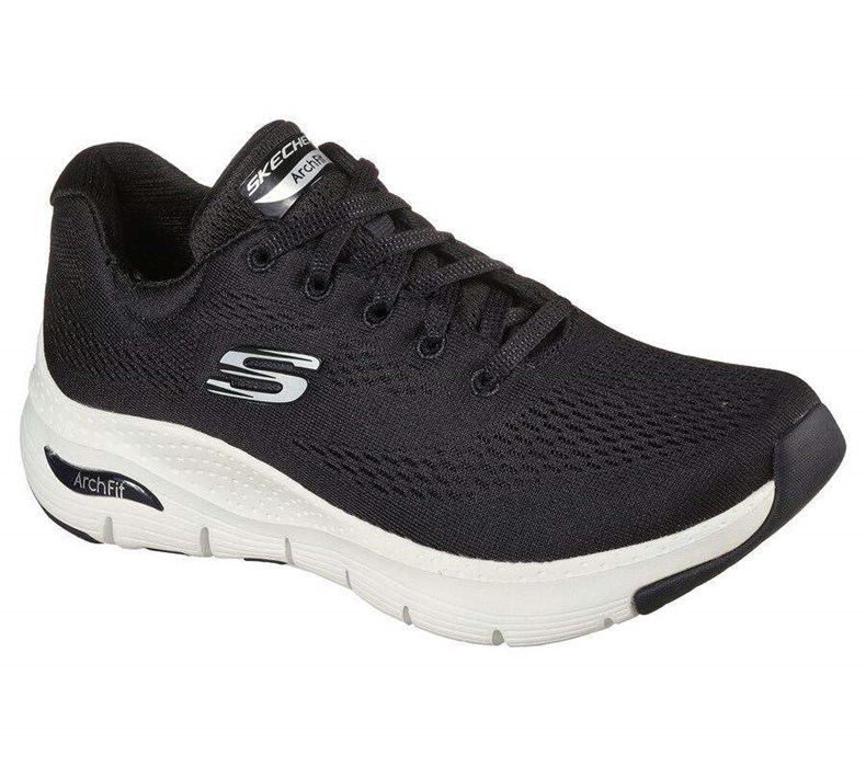 Dámské Trekové Boty Skechers Arch Fit - Big Appeal Černé Bílé | GYESQLN-06