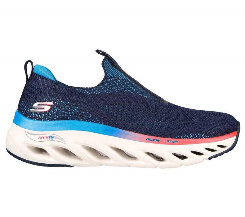 Dámské Trekové Boty Skechers Arch Fit Glide-Step Tmavě Blankyt Viacfarebný | PBWYQVT-32