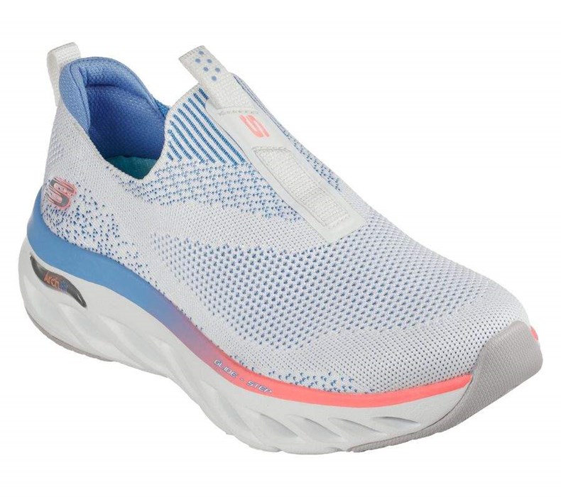 Dámské Trekové Boty Skechers Arch Fit Glide-Step Bílé Viacfarebný | ZVMYOHA-18