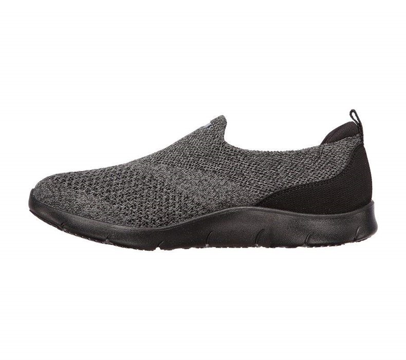 Dámské Trekové Boty Skechers Arch Fit Refine - Don't Go Černé Šedé | QLTRNKJ-07