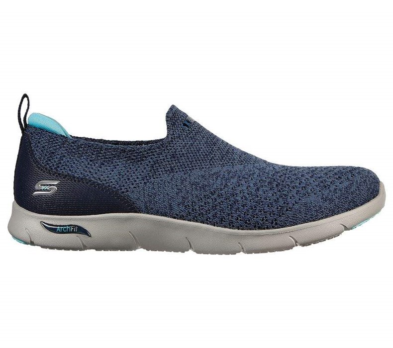 Dámské Trekové Boty Skechers Arch Fit Refine - Don't Go Tmavě Blankyt Blankyt | USYHZKL-27