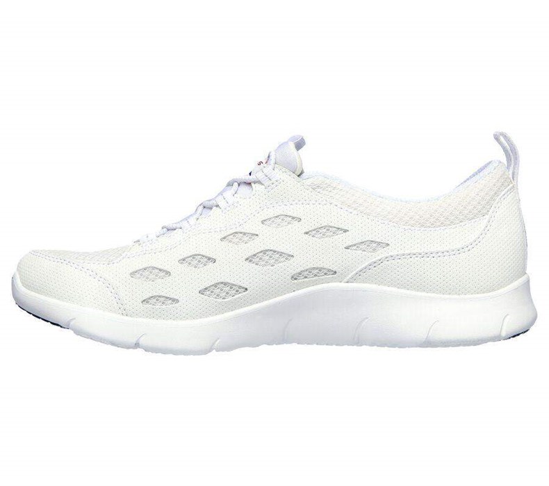 Dámské Trekové Boty Skechers Arch Fit Refine Bílé Tmavě Blankyt | XYJINZB-85