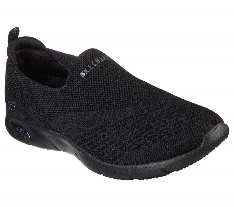 Dámské Trekové Boty Skechers Arch Fit Refine - Don\'t Go Černé | YUOABPN-47