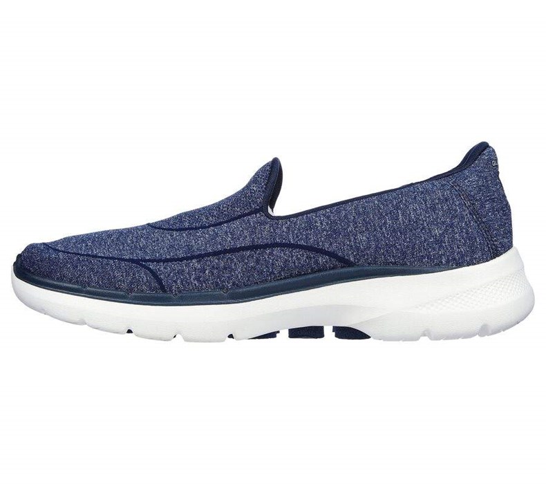 Dámské Trekové Boty Skechers GO WALK 6 - Carice Tmavě Blankyt | TMAZRYN-45