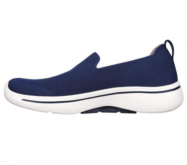 Dámské Trekové Boty Skechers GO WALK Arch Fit - Lovely Heart Tmavě Blankyt | GDSBYTJ-14