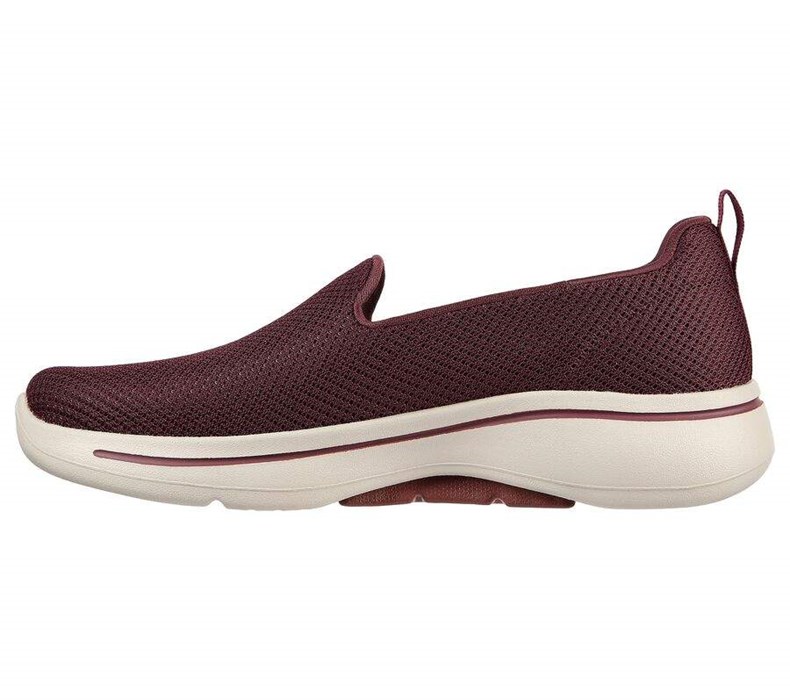 Dámské Trekové Boty Skechers GO WALK Arch Fit - Grateful Vínové | GMBDQCK-94