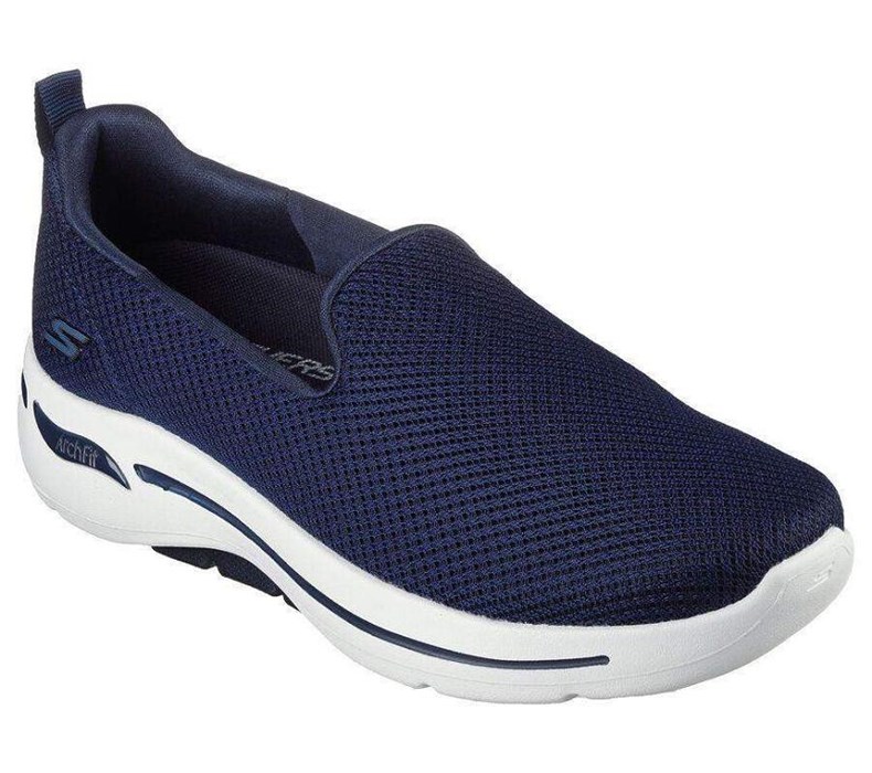 Dámské Trekové Boty Skechers GO WALK Arch Fit - Grateful Tmavě Blankyt Bílé | HZPIYCS-23