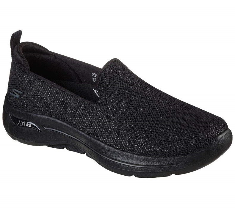 Dámské Trekové Boty Skechers GO WALK Arch Fit - Vividly Černé | TUGSWIO-87