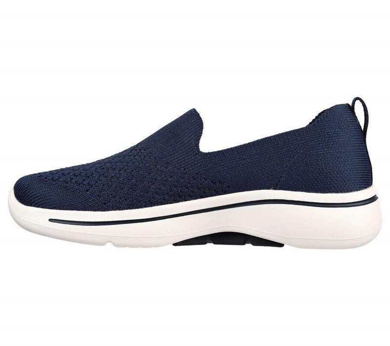 Dámské Trekové Boty Skechers GO WALK Arch Fit - Delora Tmavě Blankyt | ZUPBTFM-37