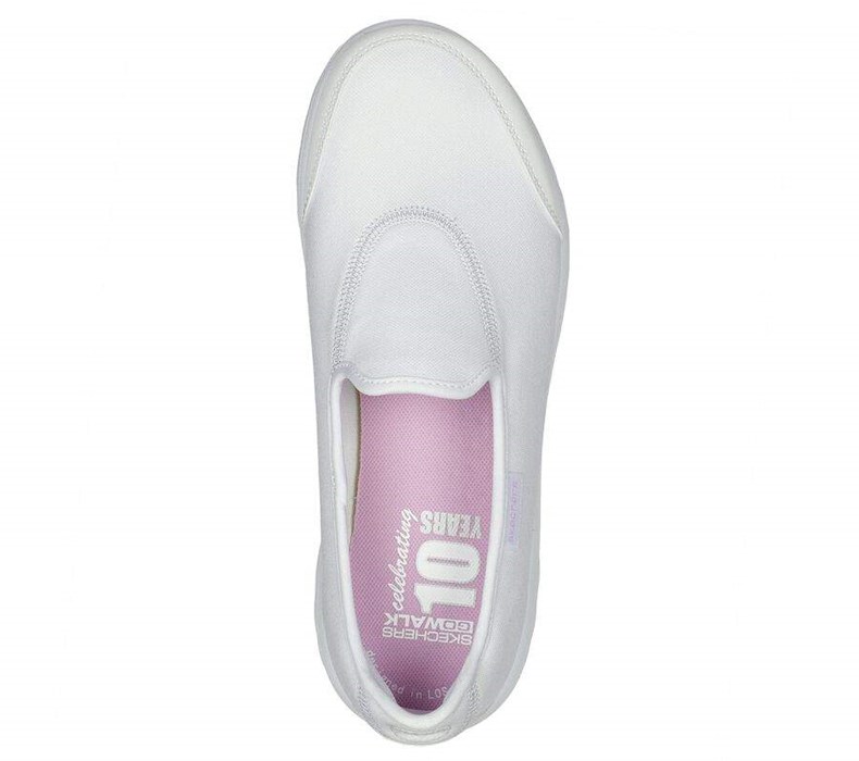 Dámské Trekové Boty Skechers GO WALK Classic - Ideal Sunset Bílé Levandule | FEOQSZI-25