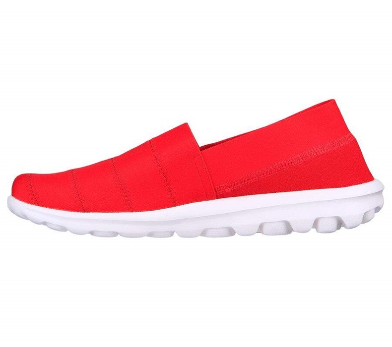 Dámské Trekové Boty Skechers GO WALK Classic - Gracious Joy Červené | MHUDFAO-05