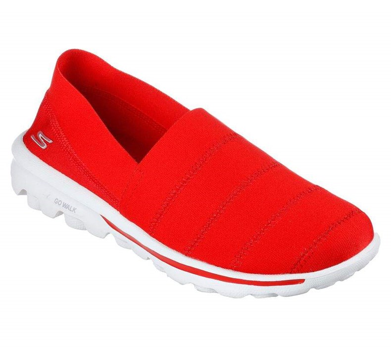 Dámské Trekové Boty Skechers GO WALK Classic - Gracious Joy Červené | MHUDFAO-05