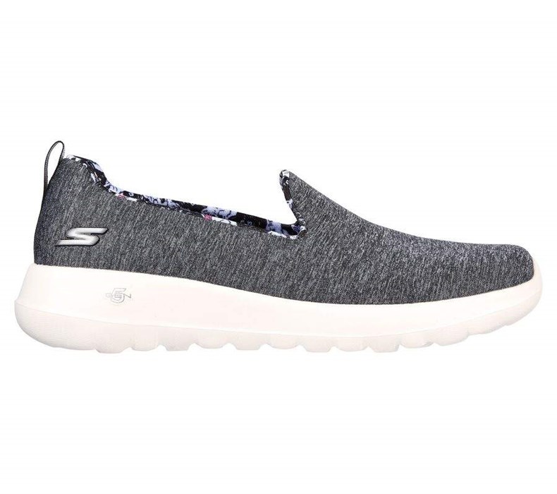 Dámské Trekové Boty Skechers GO WALK Joy - Bella Yorkie Černé Bílé | IYRSMNZ-62