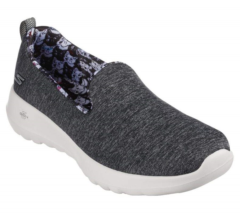 Dámské Trekové Boty Skechers GO WALK Joy - Bella Yorkie Černé Bílé | IYRSMNZ-62