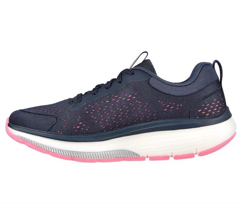 Dámské Trekové Boty Skechers GO WALK Workout Walker - Outpace Tmavě Blankyt Růžové | RMJUEYS-37